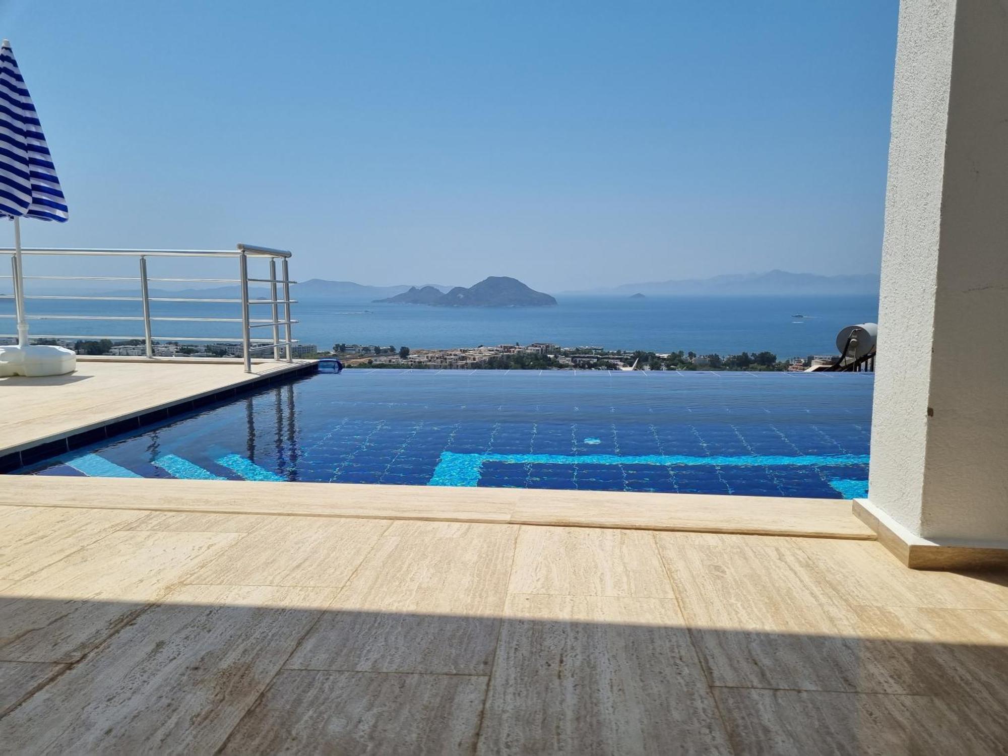 Bodrum Eason Villa & House 350M2 Full Sea View With Private Infinity Pool المظهر الخارجي الصورة