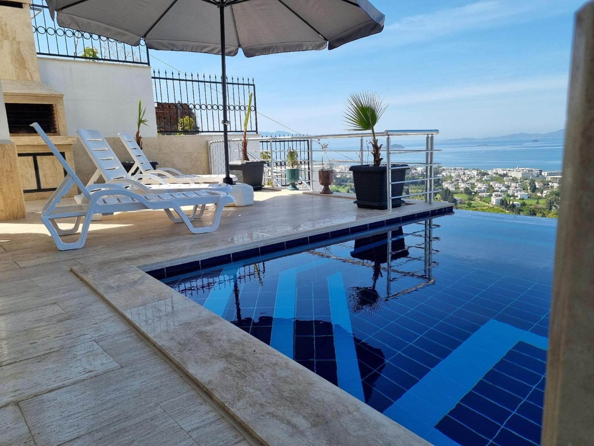 Bodrum Eason Villa & House 350M2 Full Sea View With Private Infinity Pool المظهر الخارجي الصورة