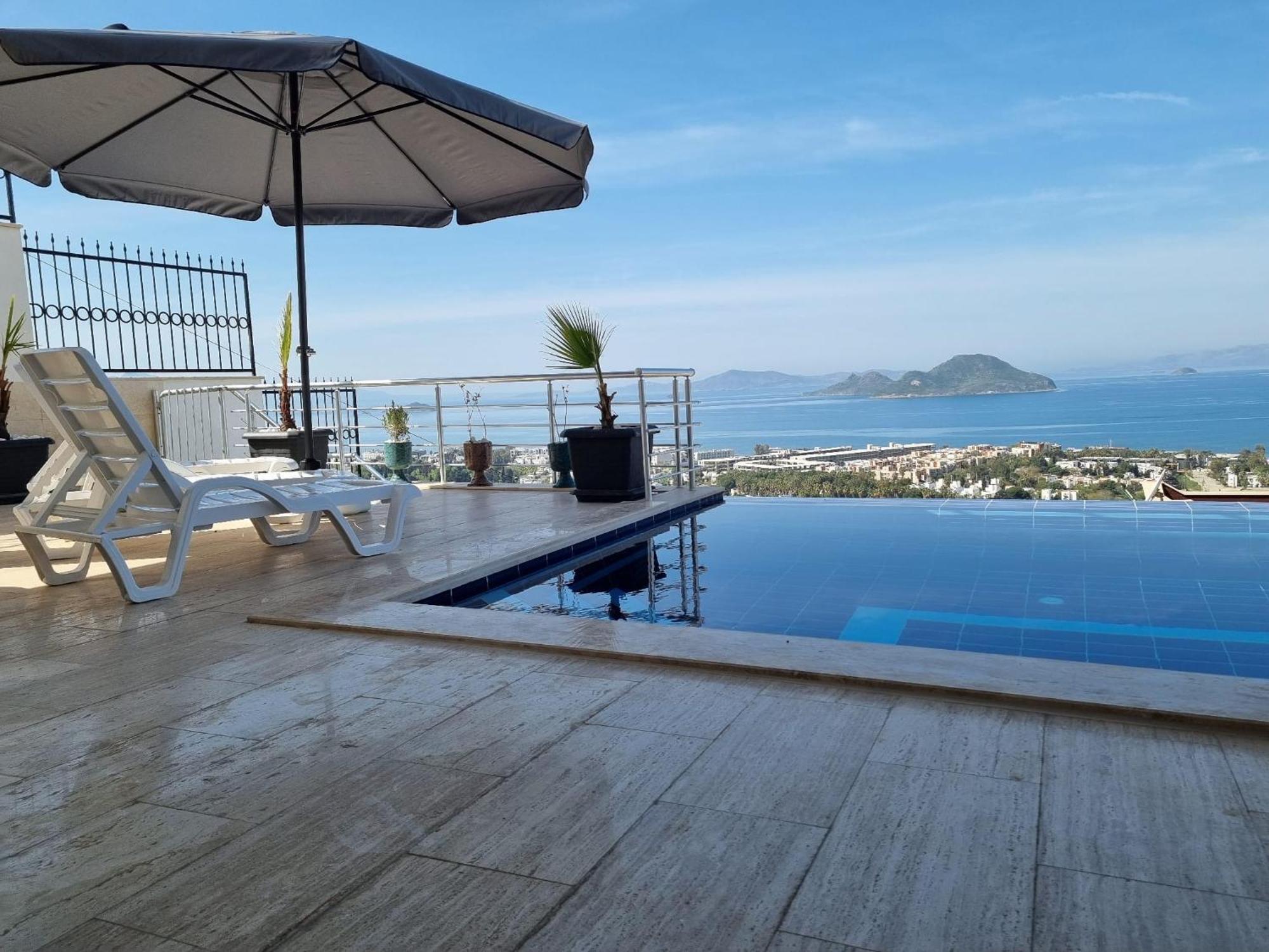 Bodrum Eason Villa & House 350M2 Full Sea View With Private Infinity Pool المظهر الخارجي الصورة