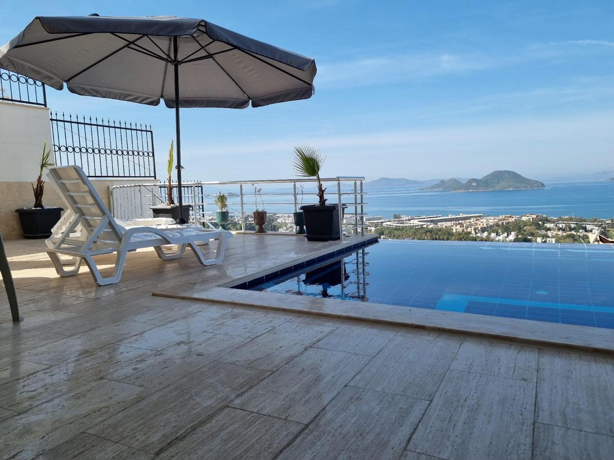 Bodrum Eason Villa & House 350M2 Full Sea View With Private Infinity Pool المظهر الخارجي الصورة